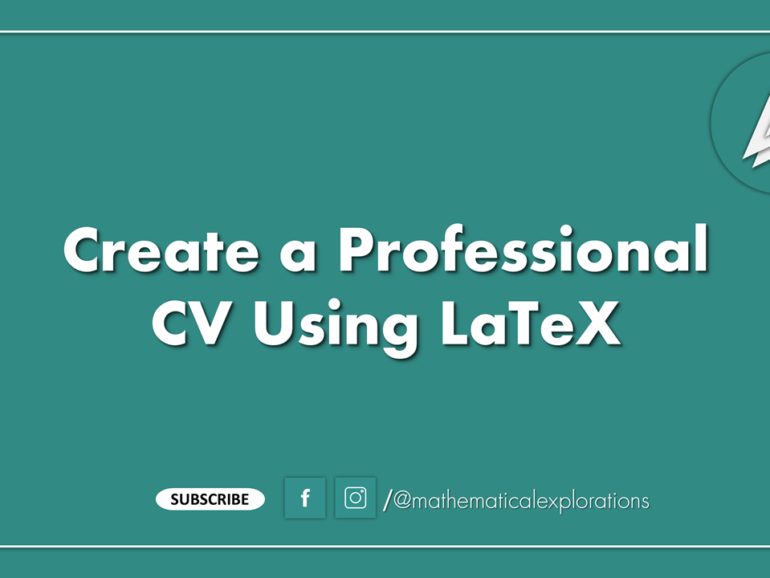 CV using latex